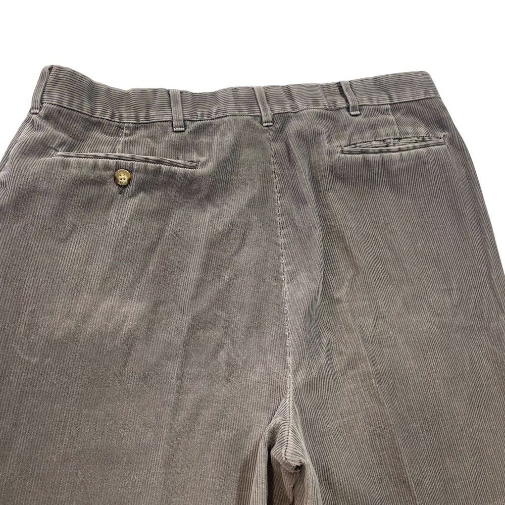 Vintage Gray Corduroy Straight Leg Pants Mens 36x32 (Fits 34x31) Cotton Blend - Picture 4 of 10